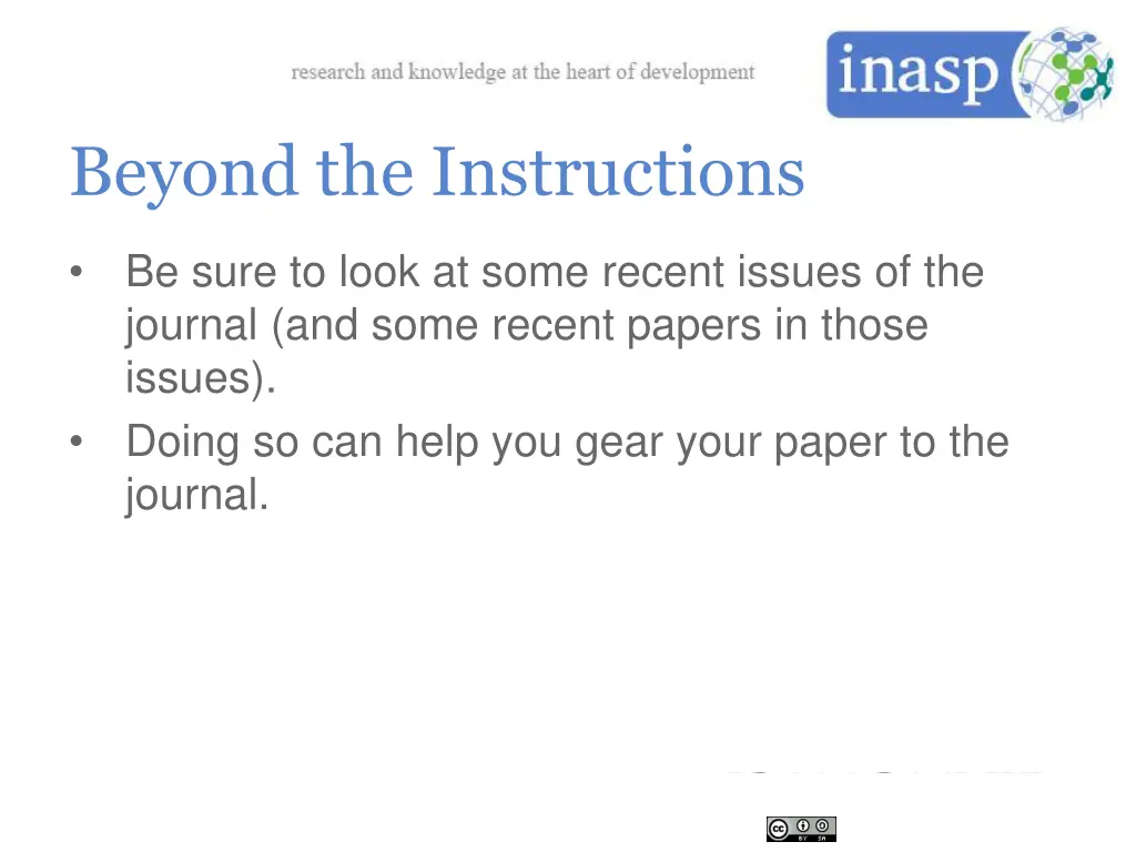 beyond the instructions