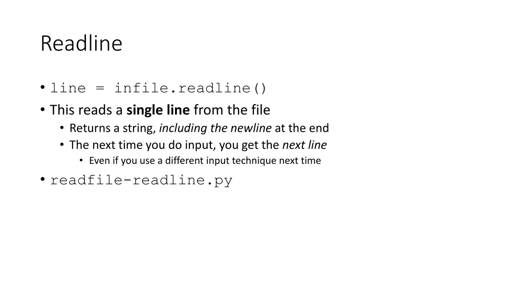 readline