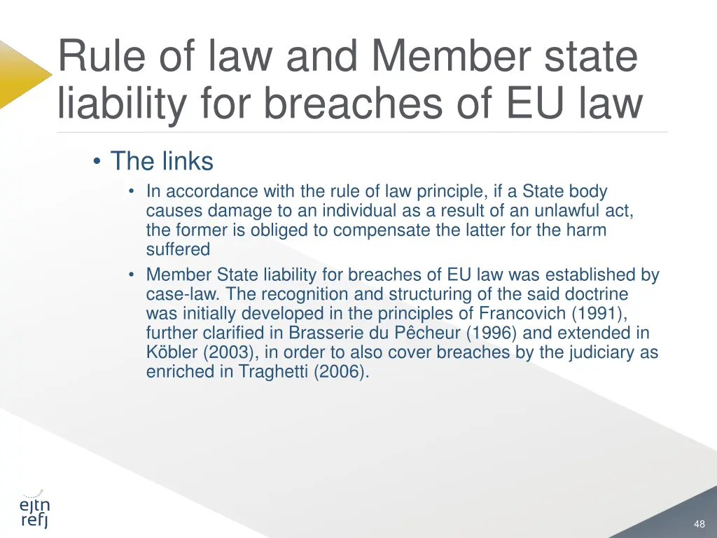 rule of law and member state liability