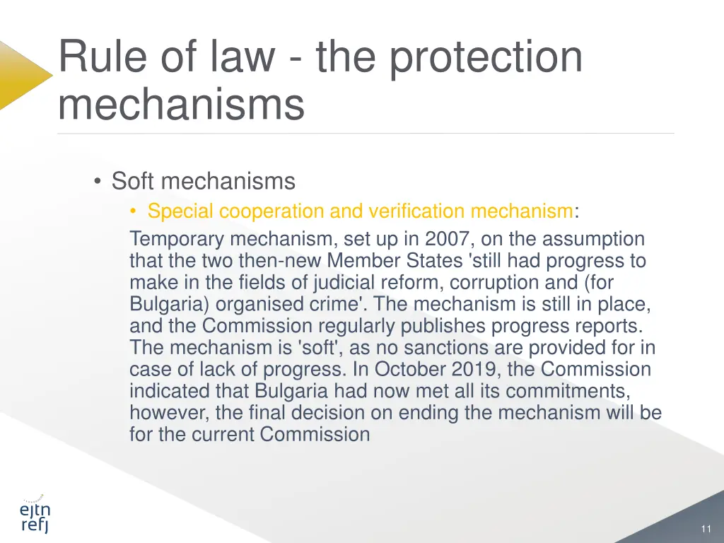 rule of law the protection mechanisms 1