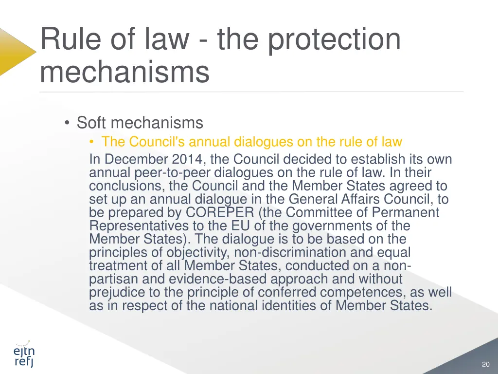 rule of law the protection mechanisms 10