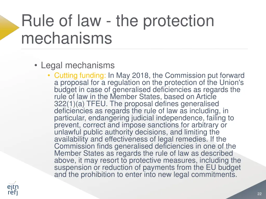 rule of law the protection mechanisms 12