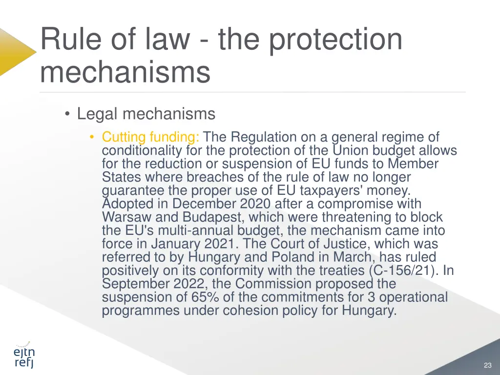 rule of law the protection mechanisms 13