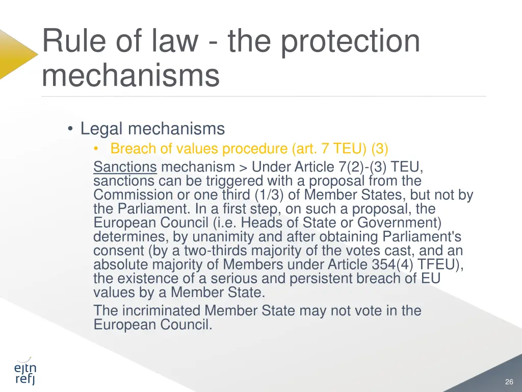 rule of law the protection mechanisms 16
