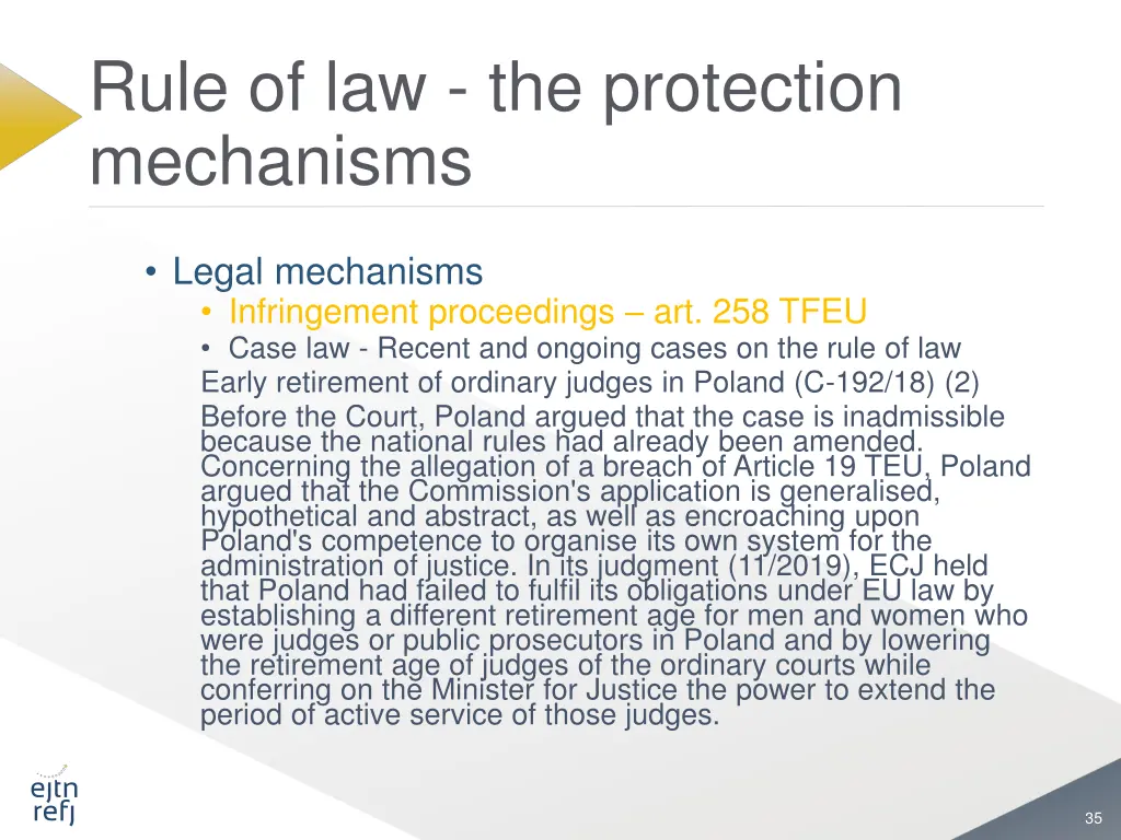 rule of law the protection mechanisms 25