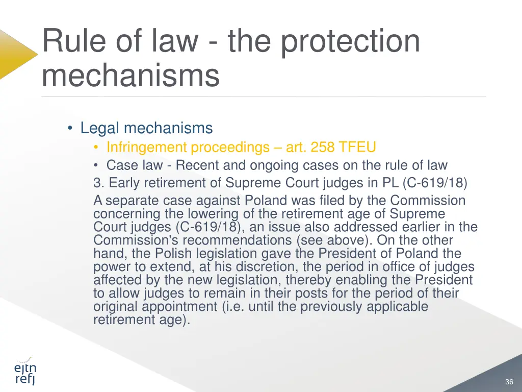 rule of law the protection mechanisms 26