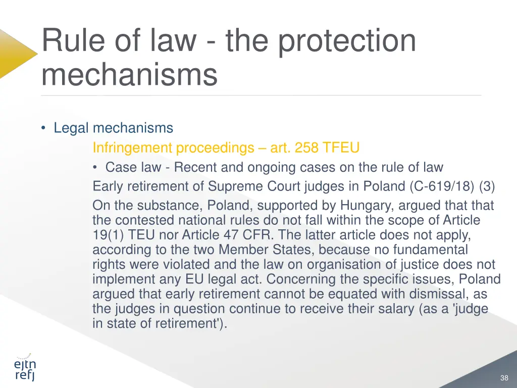 rule of law the protection mechanisms 28