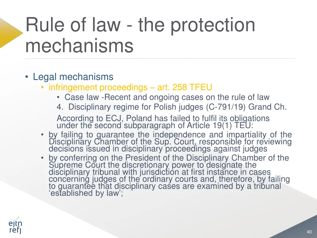 rule of law the protection mechanisms 30