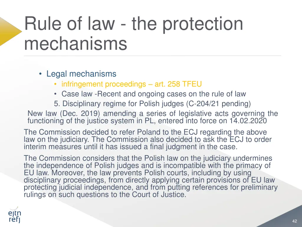 rule of law the protection mechanisms 32