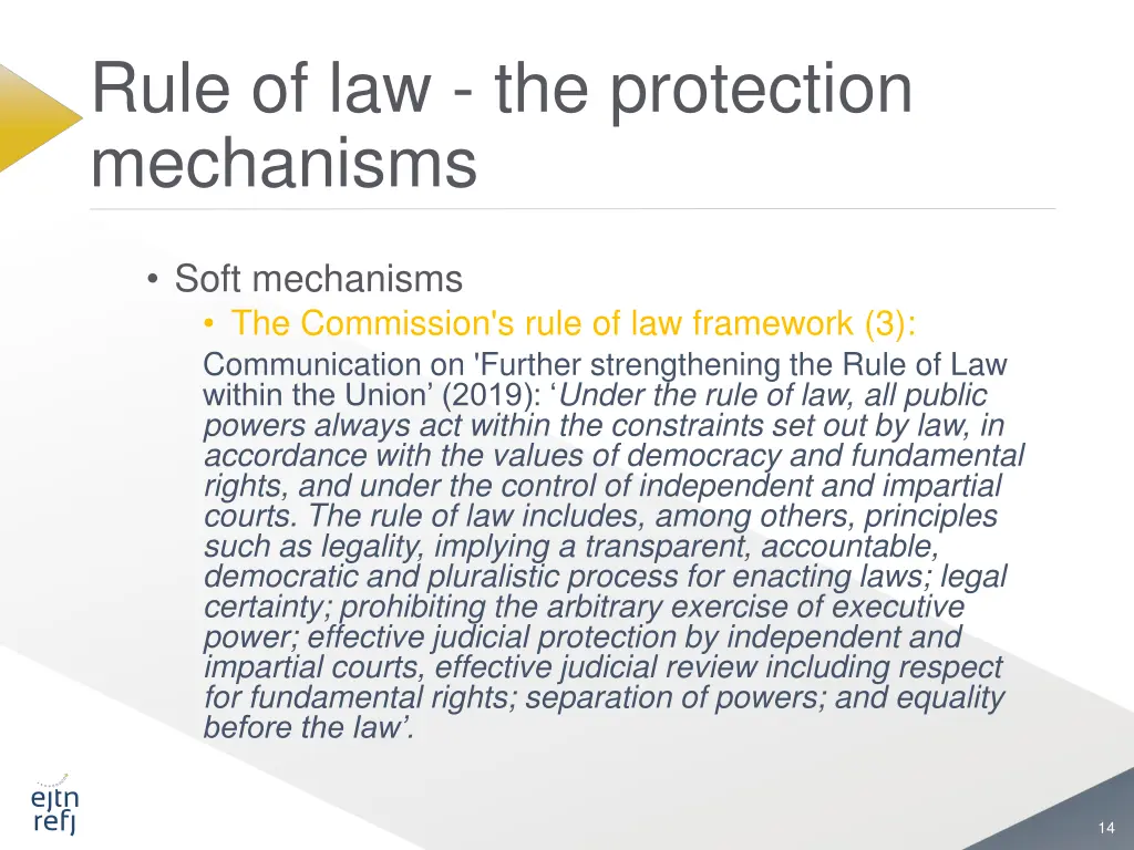 rule of law the protection mechanisms 4