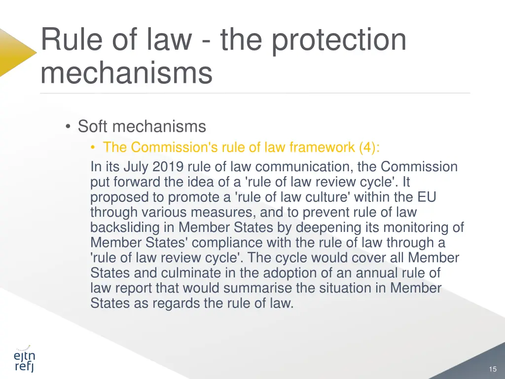 rule of law the protection mechanisms 5