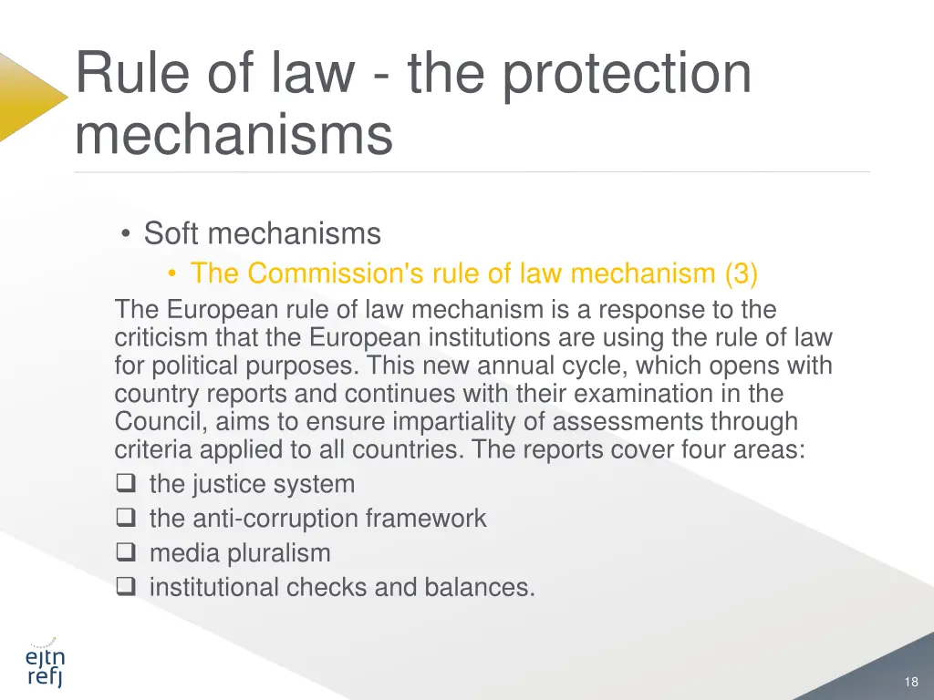 rule of law the protection mechanisms 8