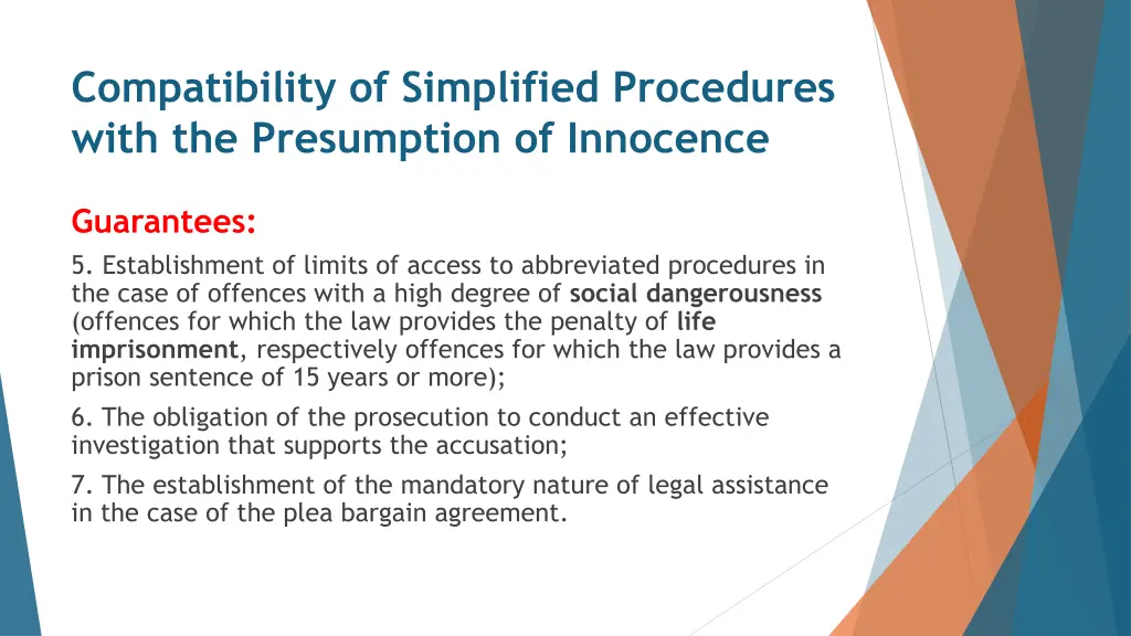 compatibility of simplified procedures with 1