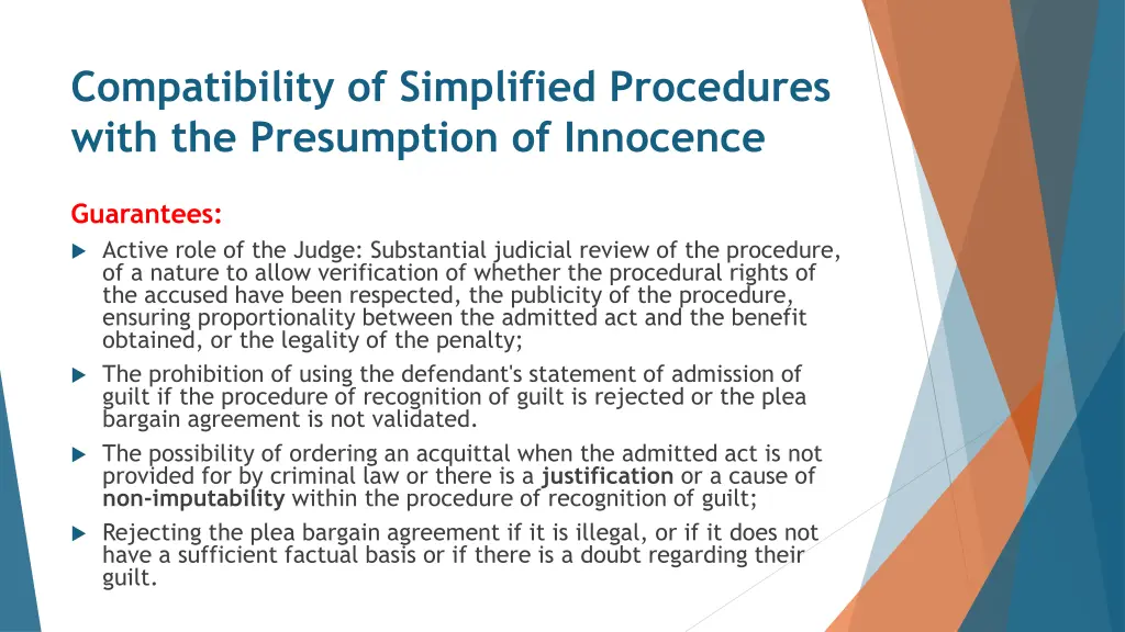 compatibility of simplified procedures with 2