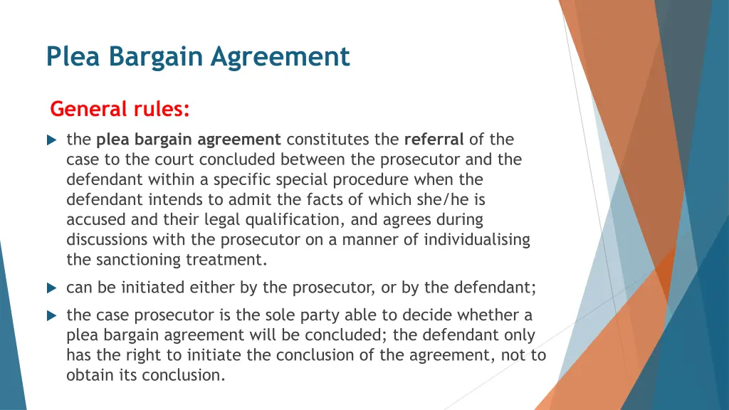 plea bargain agreement