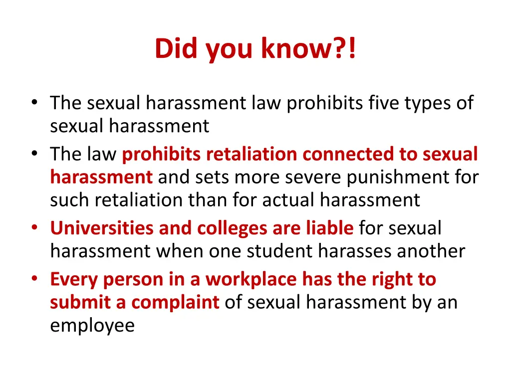 did you know 1