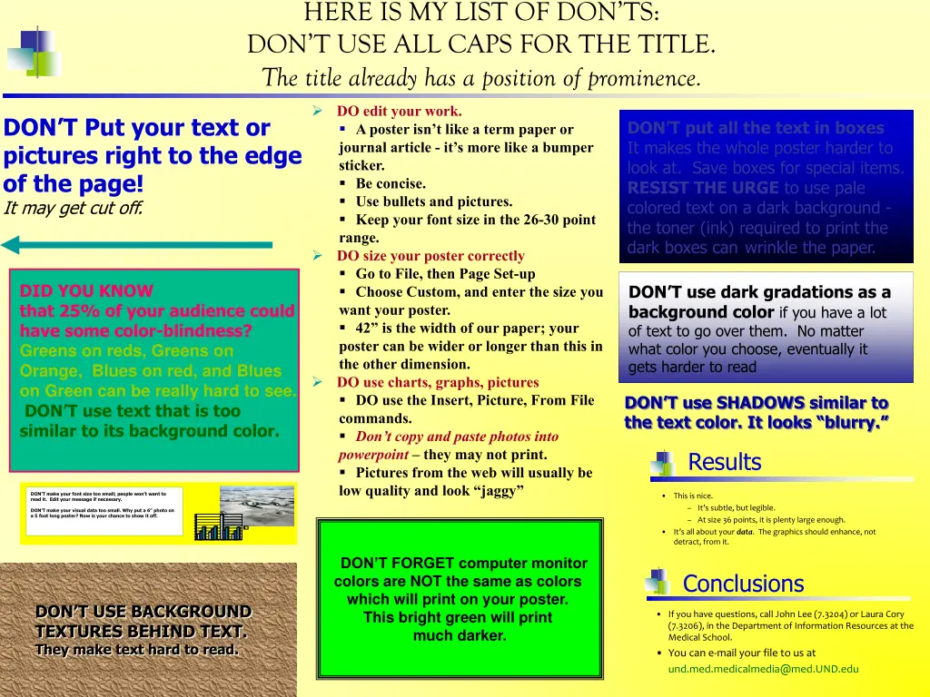 here is my list of don ts don t use all caps