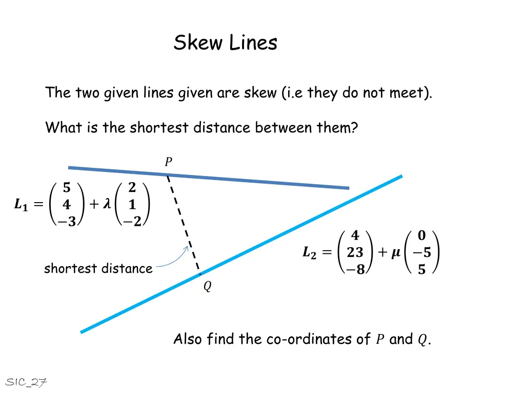 skew lines 11