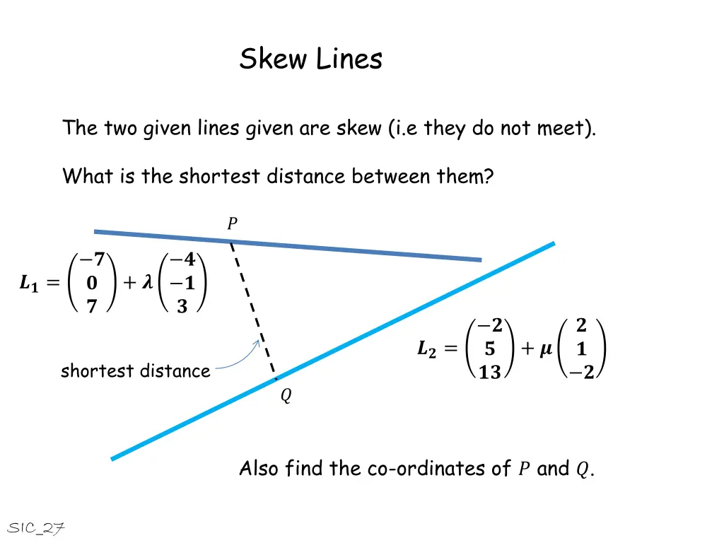 skew lines 18