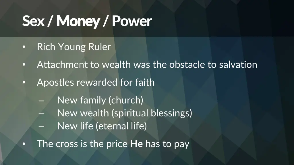 sex money money power