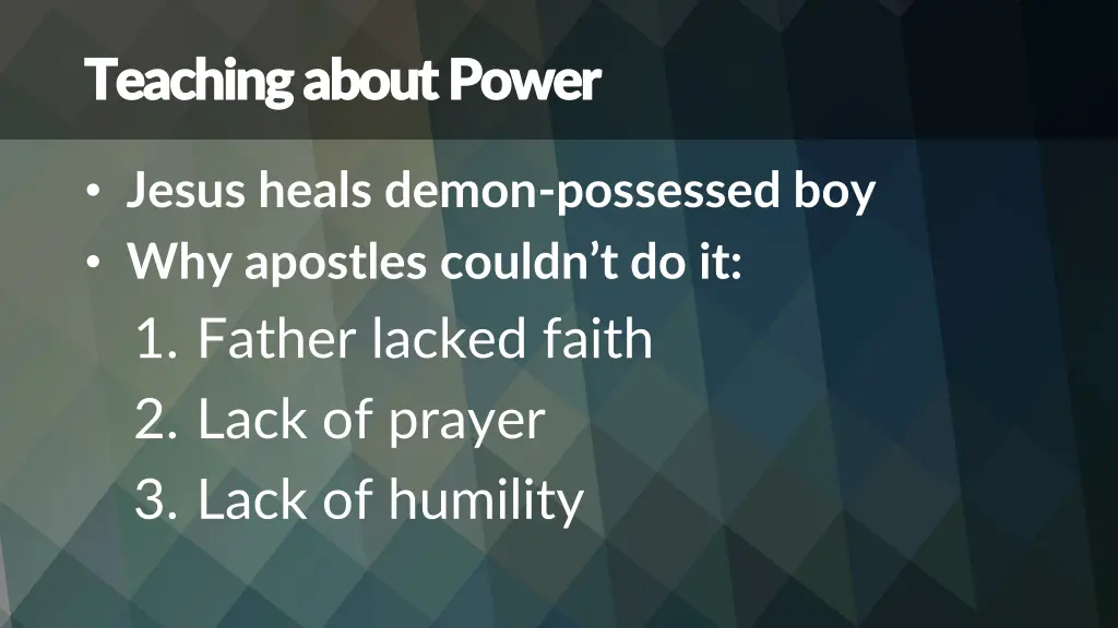 teaching about power teaching about power
