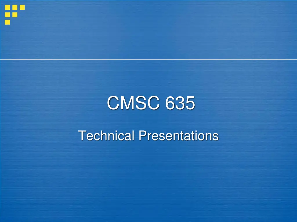cmsc 635