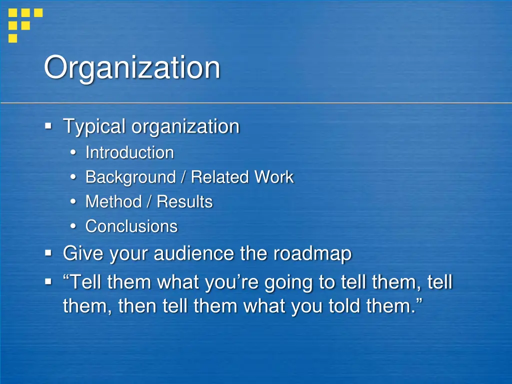 organization