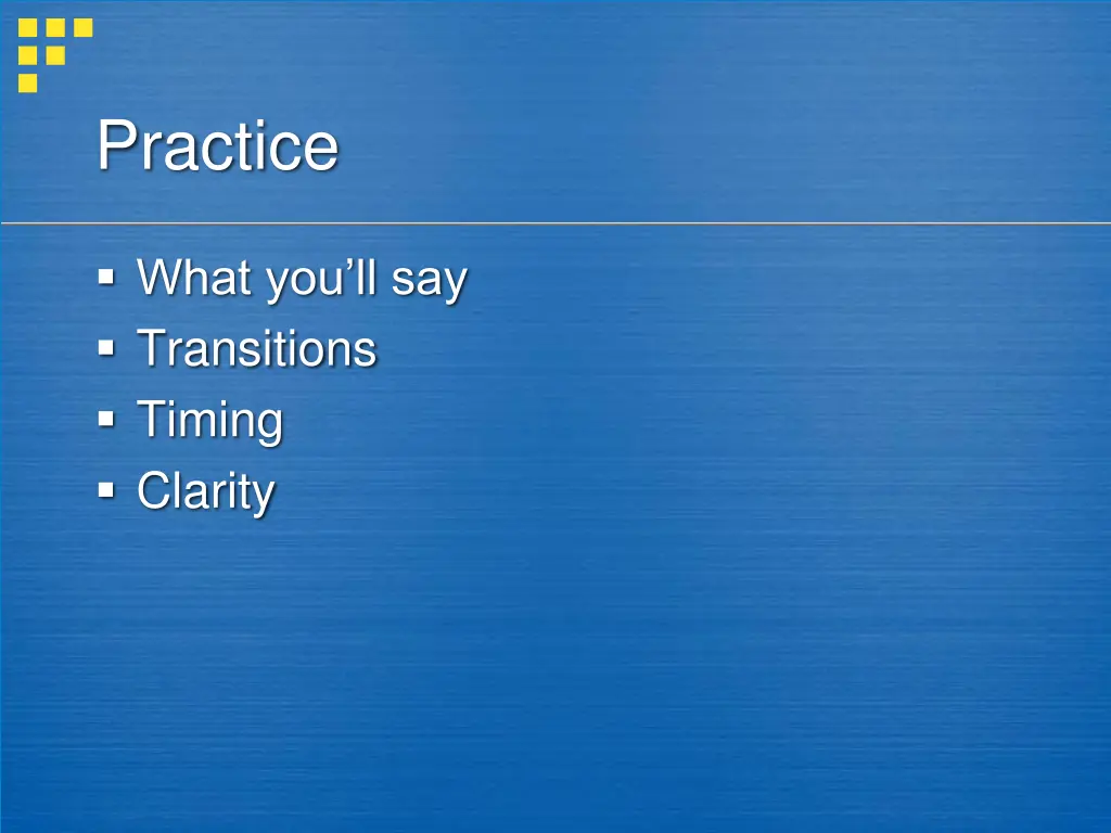 practice