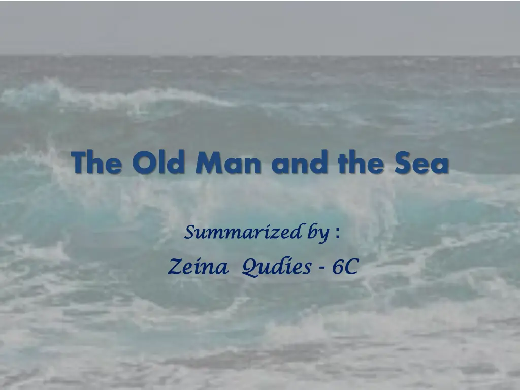 the old man and the sea