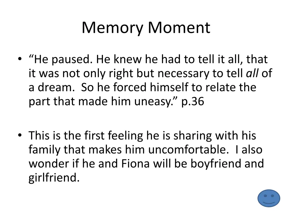 memory moment