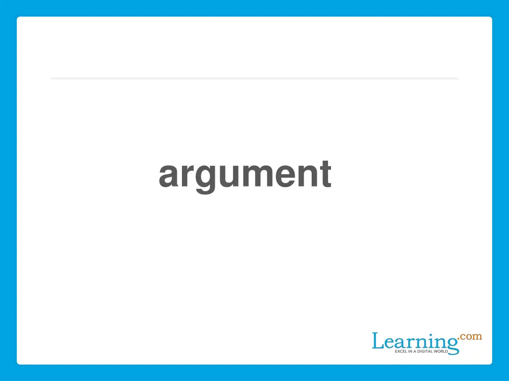 argument