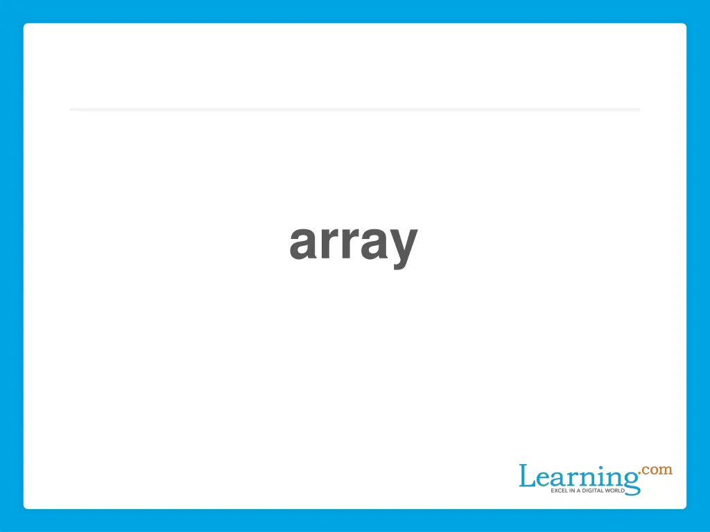 array