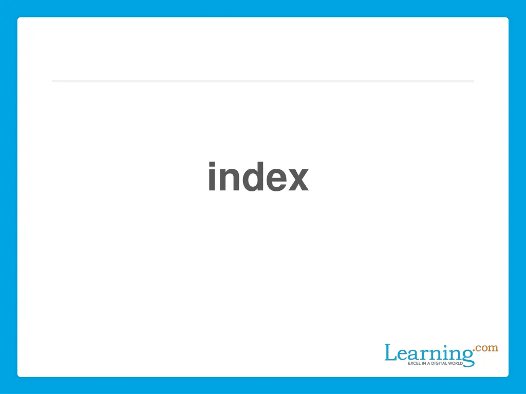 index