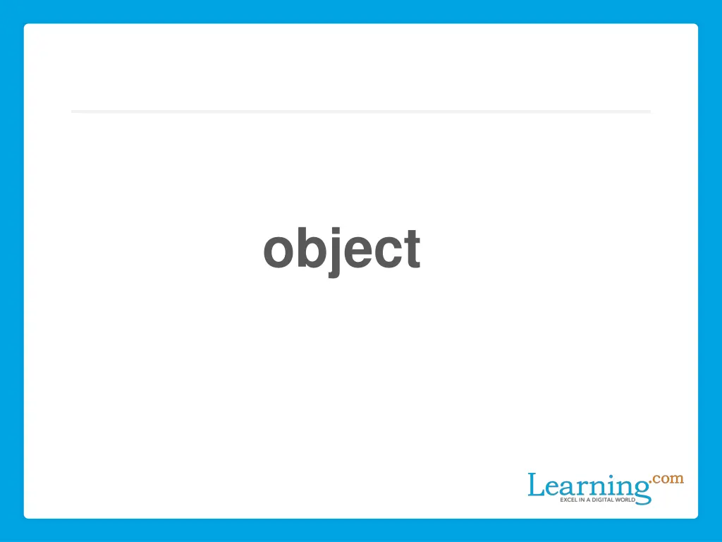 object