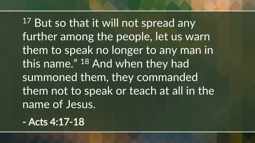 17 but so that it will not spread any further