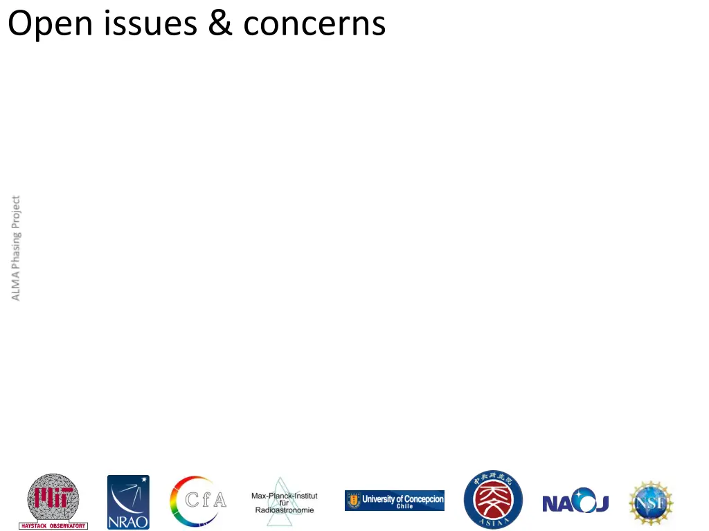 open issues concerns