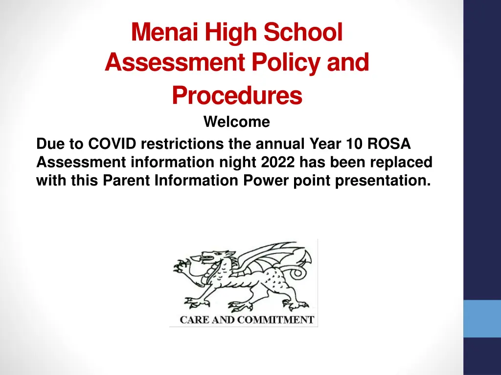 menai high school assessment policy