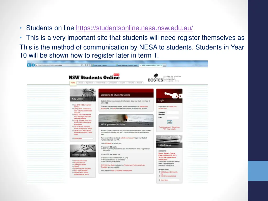students on line https studentsonline nesa