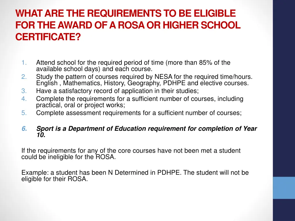 what are the requirements to be eligible