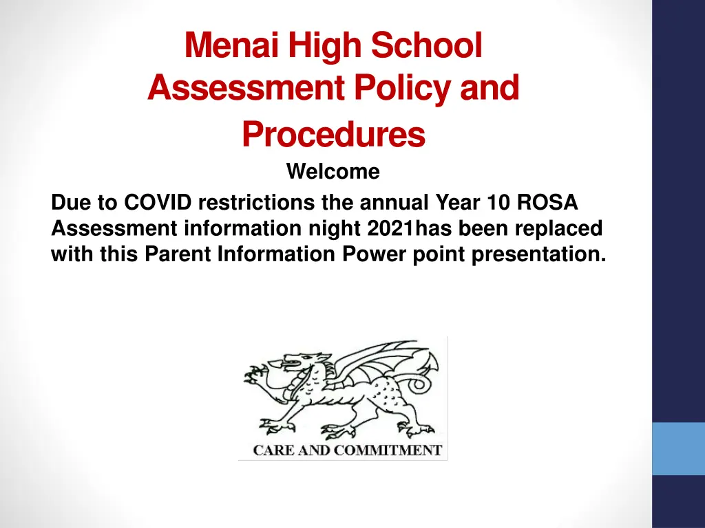 menai high school assessment policy