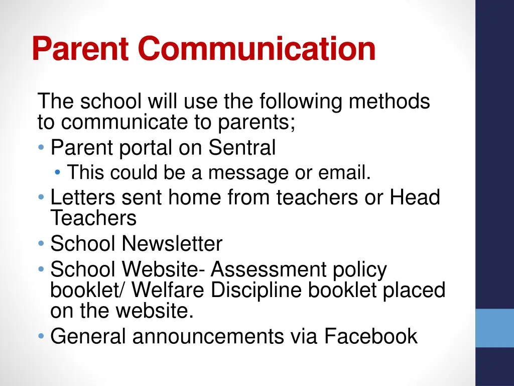 parent communication