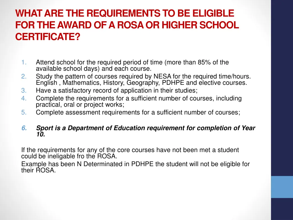 what are the requirements to be eligible