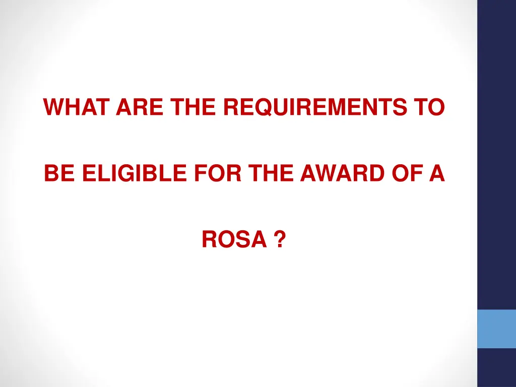what are the requirements to