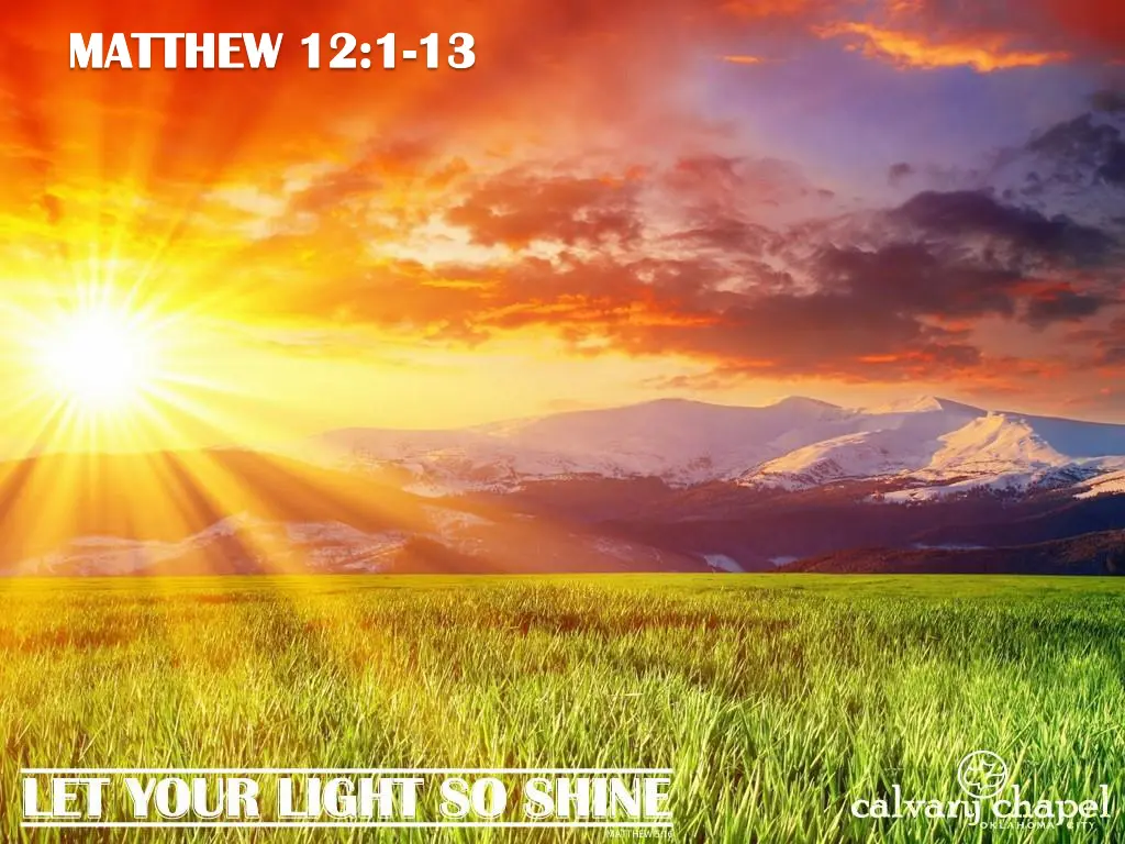 matthew 12 1 13 17