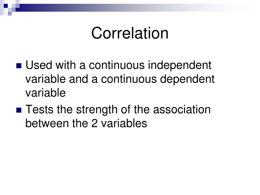 correlation