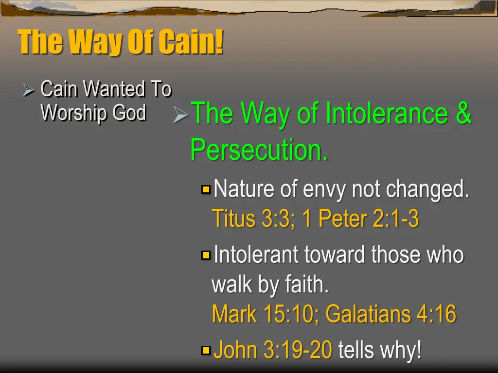 the way of cain 2
