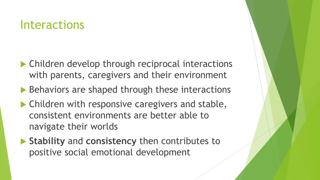 interactions