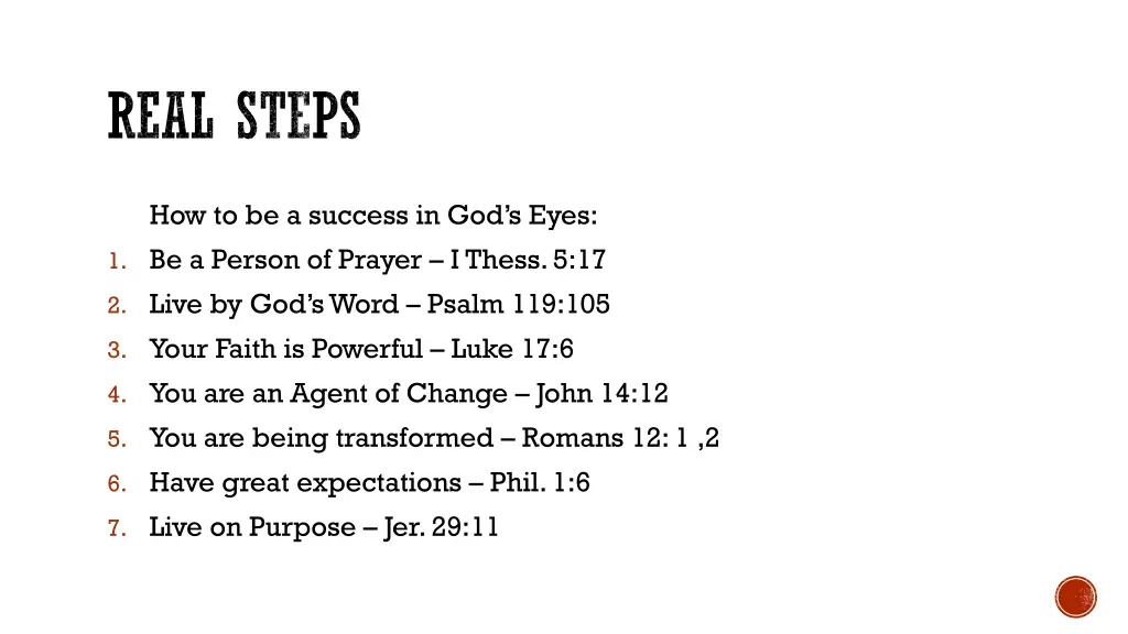real steps
