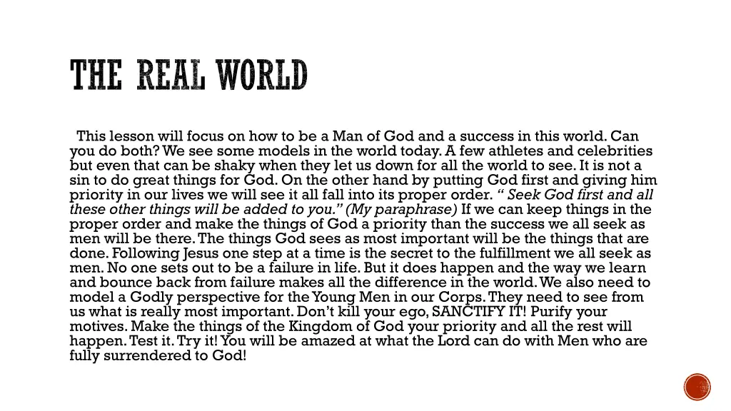the real world