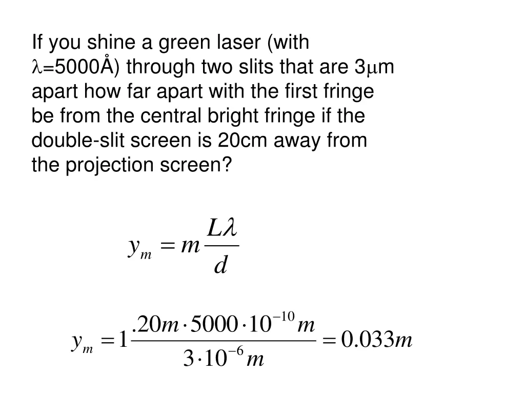 if you shine a green laser with 5000 through